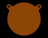 10" Round Hanging Gong - AR500